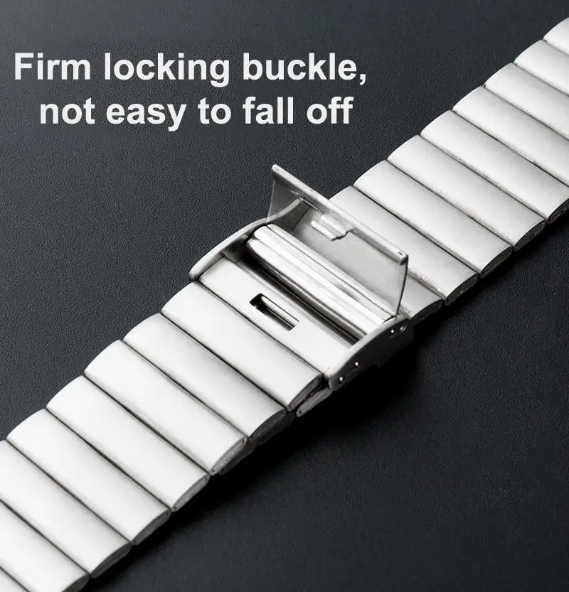 Stainless Steel Straps for 20mm 22mm Smart Watches Luxury Metal Straps for Samsung Galaxy Watch 3 4 5 Metal Watch Bands