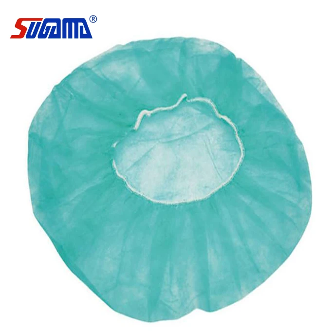 non woven fabrics white pp disposable cap 10g  bouffant caps large medical