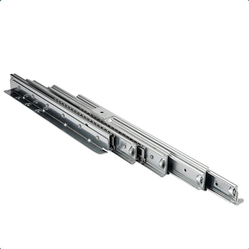 ROEASY 100% extend table drawer slide channel multi sections 13 fold dining table slide rails