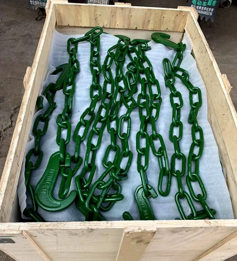 Factory supplier Grade 80 13mm alloy lashing chain with J/C type hook