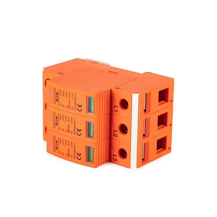 3 Pole 20kA/40kA 1500V Type 2 DC Surge Protective Device surge protectors 3 phase with c/w Remote Signaling