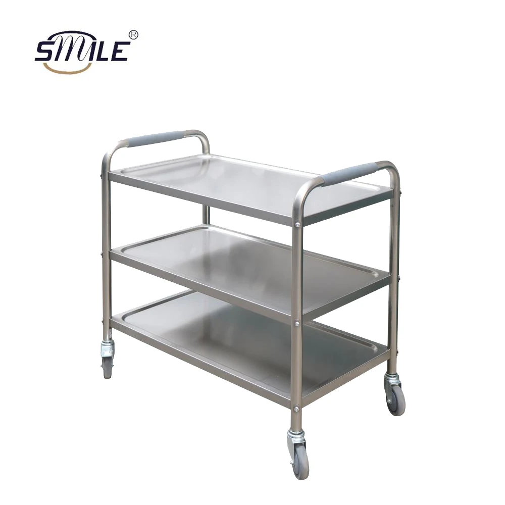 Тележки из нержавеющей стали для медицинских