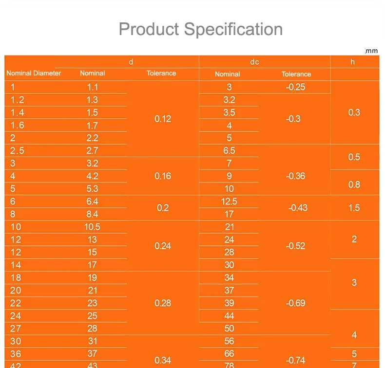 304 Stainless steel stamping standard Din125 flat self color copper washer