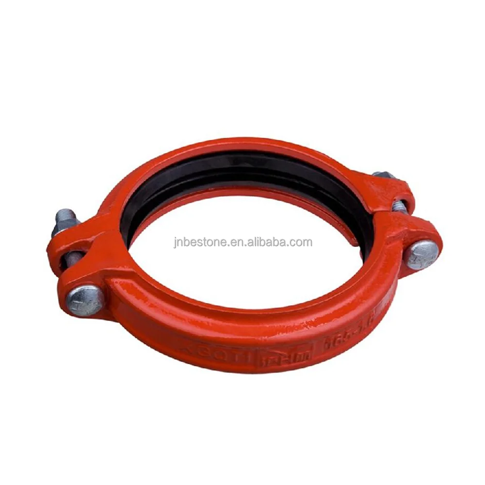 500PSI 3.45Mpa Grooved pipe fittings coupling ductile iron material