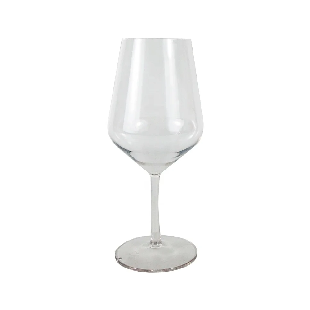 Customized 16 OZ Antique Wine Goblet Fancy Stemmed Wine Glass Reusable Unbreakable Beach Wine Glasses  For Wedding Party