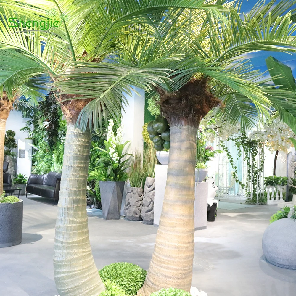 Indoor Outdoor Ornamental Artificial Synthetic Coconut Palm Trees with Fruit