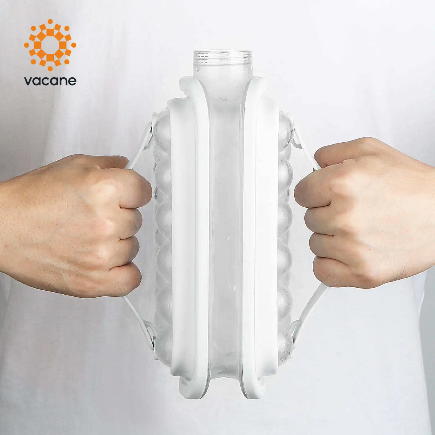 Vacane Горячее предложение 2 в 1 портативный DIY Герметичная Кружка без добавления бисфенола А поп кубика льда пресс-формы для холодильника льда мяч чайник бутылка с крышкой