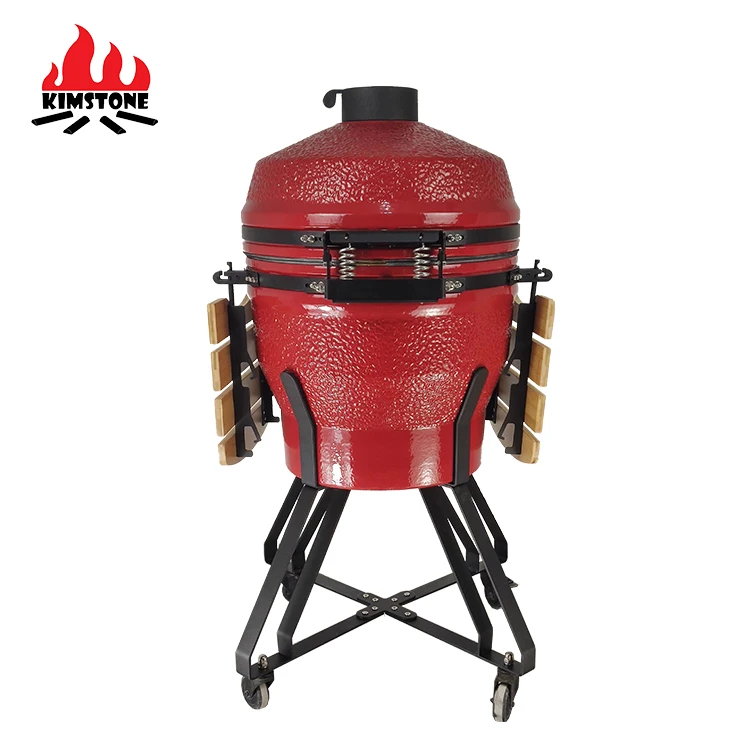 Kamado Grill Uk Nethland Poland 22in классический темно-красный Барбекю курильщик зеленый керамический гриль барбекю угольный уличные кухни