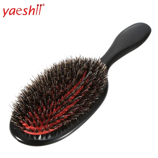 1PC Oval Boar Bristle & Nylon Hair Comb Anti-static Hair Scalp Massage Comb Hairbrush Salon Hair Brush Styling Tool