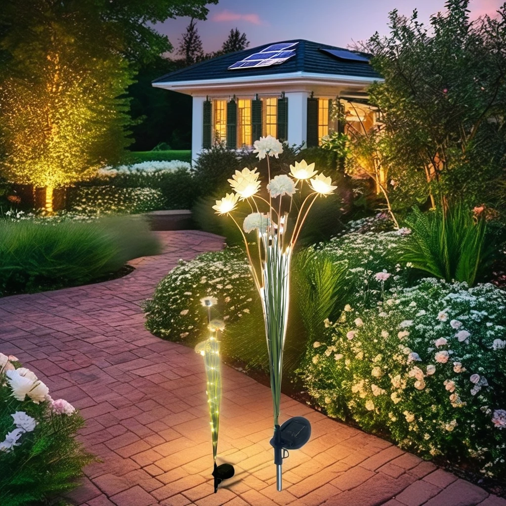 Легкий элегантный декоративный искусственный цветок для моделирования солнечных садовых ставок