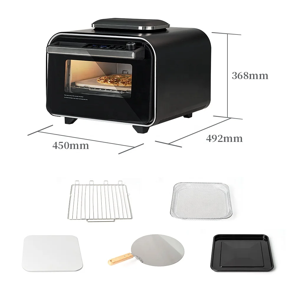 Factory Price Wholesale Large Neapolitan 12 Inch Pizza Ovens Machine Indoor Outdoor High Temperature Pizza Oven with Air Fryer