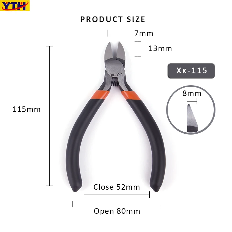 YTH Pliers XK-115 115mm Wishful Clamp Side Cutting Nippers Diagonal Pliers Hand Tool Cutter Jewelry Crafting Plier Designer