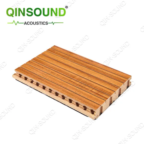 Recording Studio Soundproofing Fireproof Material Sound Insulation Floor Grooved Acoustic Panel