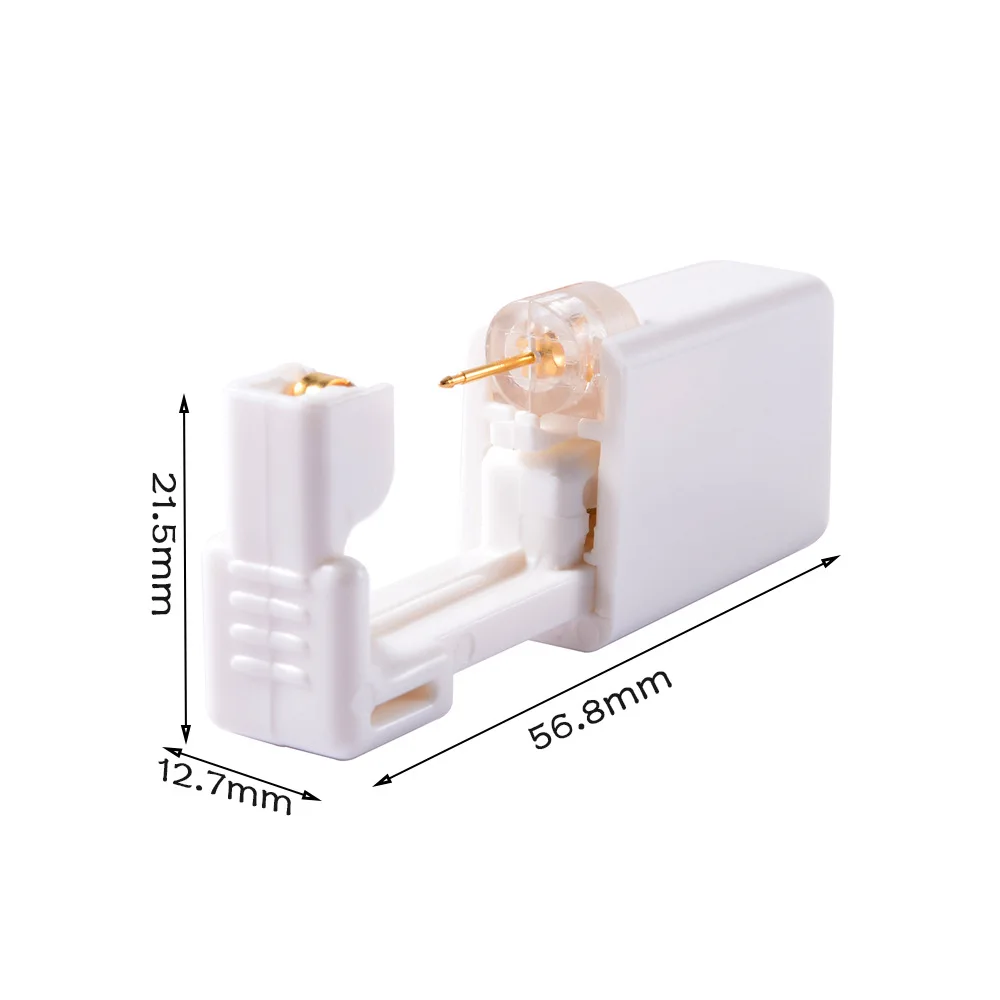 Hot Wholesale Stainless Steel Ear Piercing Kit Top Quality Silver Plating  Ear Piercing Tool Set Piercing Gun