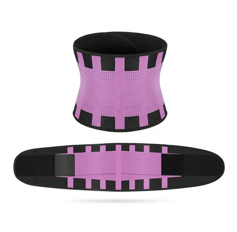 Sport Best Wrap Support Waist Trainer Trimmers for Around Band Leather Red Body Full  Bodysuit