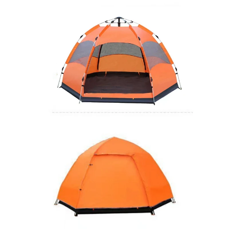 Outdoor wind proof and waterproof family camping tent tents camping outdoor 2 person folding hiking tents camping outdoor