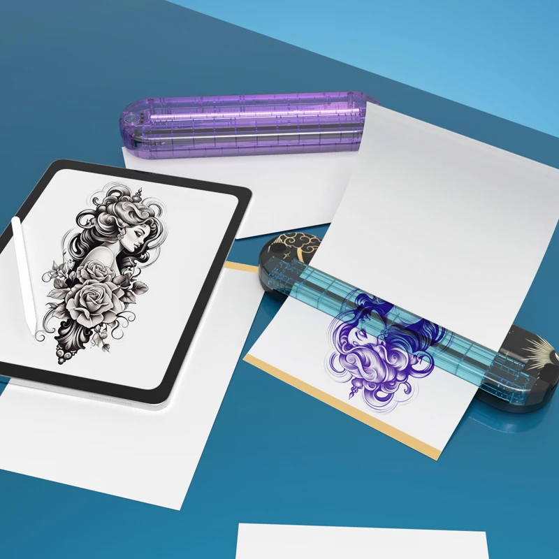 Изготовленная на заказ машина передачи татуировки и коробка упаковки