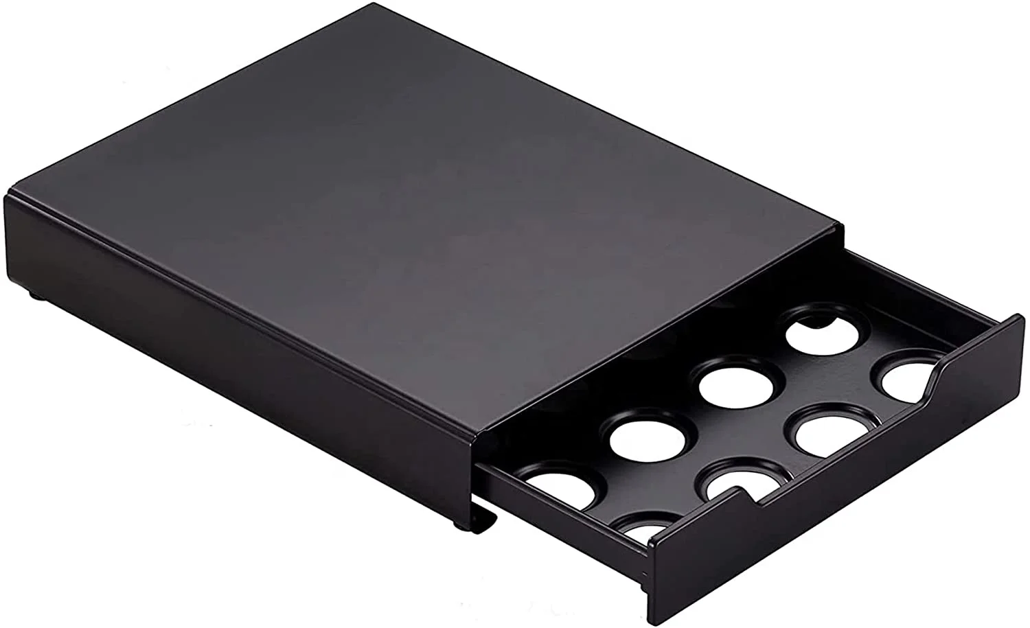 Wholesale Supply Home Black Metal Plate Dolce Gusto Coffee Capsule Drawer