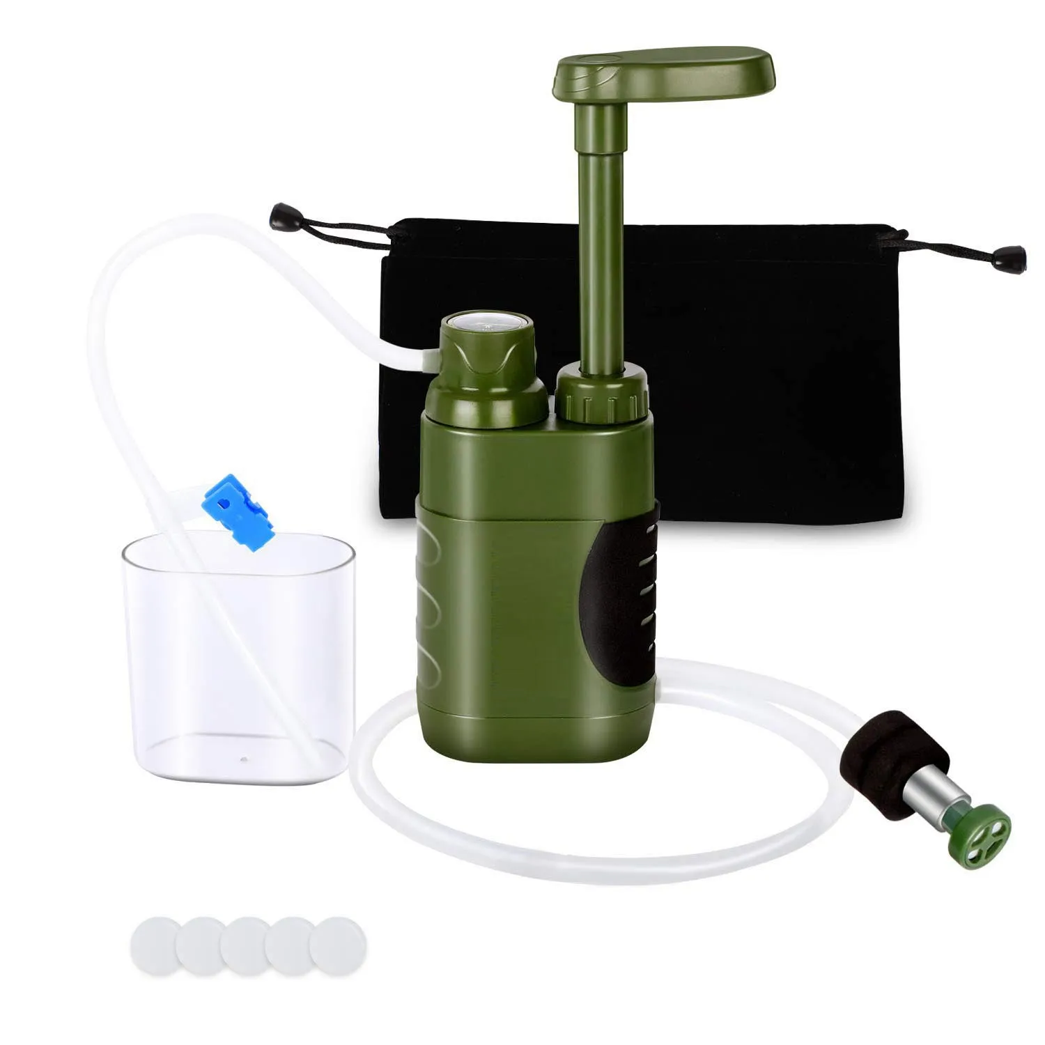 Survivor Filter Water Purification System for Survival-Lightweight Portable Water Filter for Backpacking,Camping