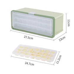 3 Layer Plastic Ice Cube Trays and Ice Cube Storage Container Set with Locking Lid 3 Packs
