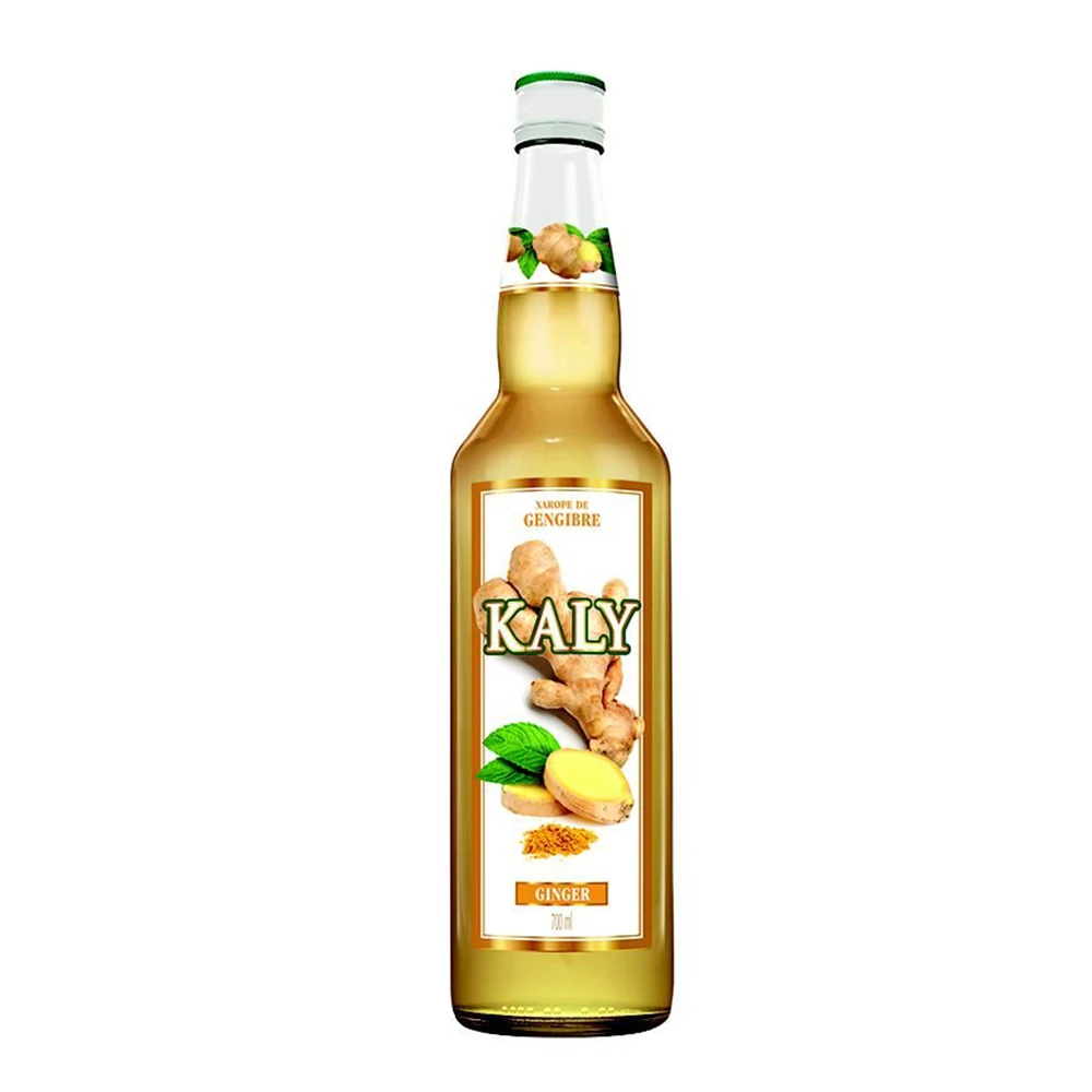 
 Бразильские уникальные легкие пряные ароматизированные напитки Kaly Ginger концентрат сироп 700 мл  