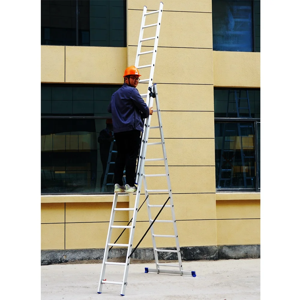 Складная алюминиевая лестница 20 ступеней высотой легкое