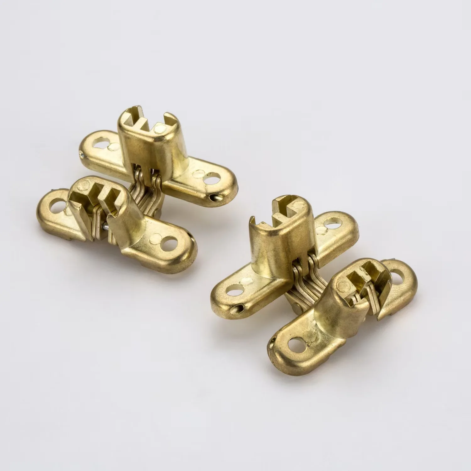 Точечные товары 13x45 мм цинковый сплав Скрытый Крест невидимые петли для складной деревянной двери