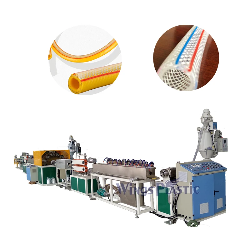 Automatic pvc garden hose machine PVC Transparent Fibre Reinforced pipe machine garden hose machine line