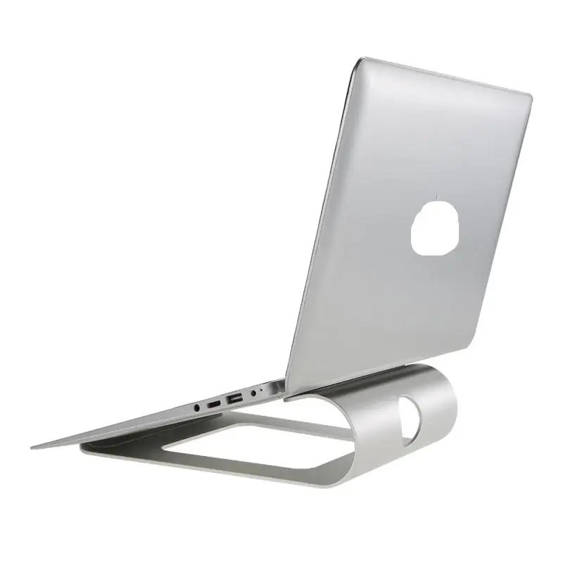 Оптовая продажа, переносная алюминиевая настольная подставка для ноутбука с логотипом на заказ, с охладителем для серии Mac Book/Laptop/Tablet PC