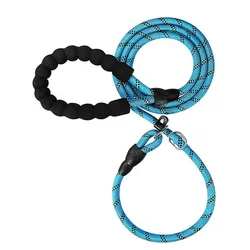 Custom nylon dog collar and leash pet high density nylon material dog leash for large dog