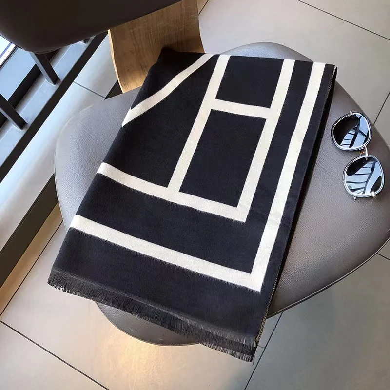 fashion winter soft pashmina scarf ladies scarves shawls stylish warm wholesale custom plain tassel cashmere scarf women