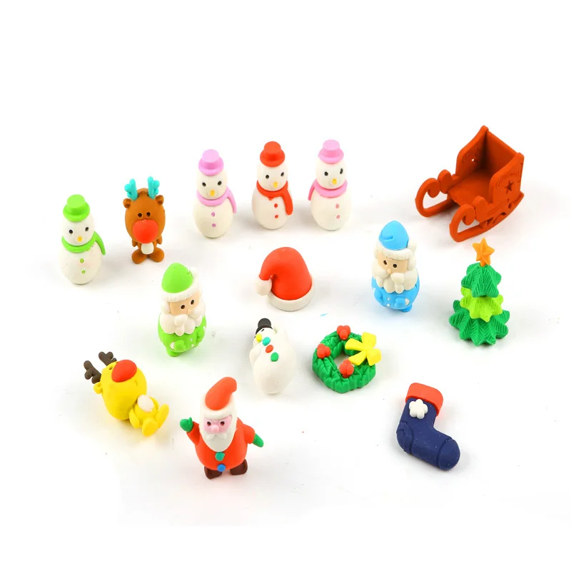 Wholesale Soodood 3D Puzzle Christmas Series Eraser  Cake Shaped Eraser