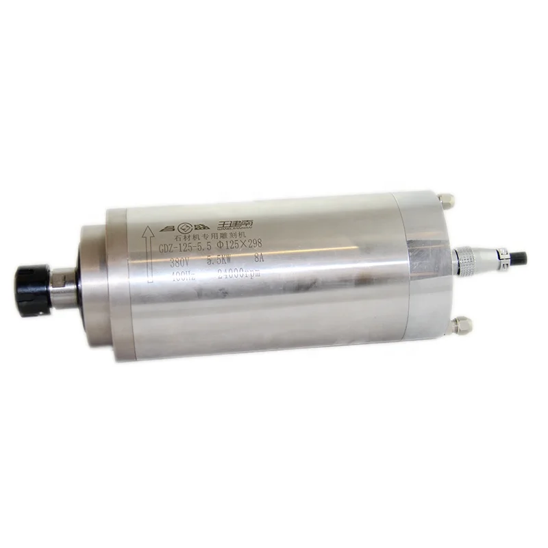 High precision 5.5kw er25 collect 24000rpm 125mm water cooled spindle cnc spindle motor
