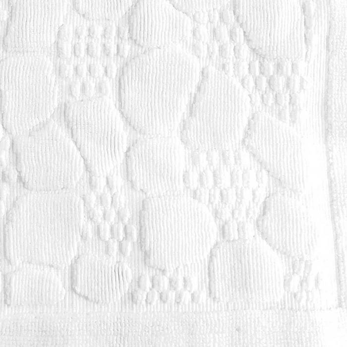 Wholesale custom manufacturer new star hotel linen white jacquard floor towel