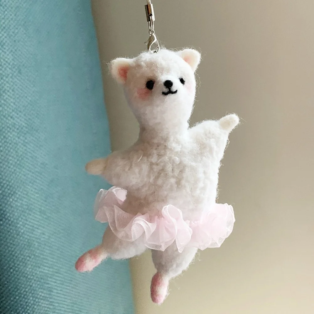 Needle Felting Starter Kit DIY Wool Felt Crafts Set Custom Ballet Dancing Alpaca 3D Animals from Manufacturing Factory