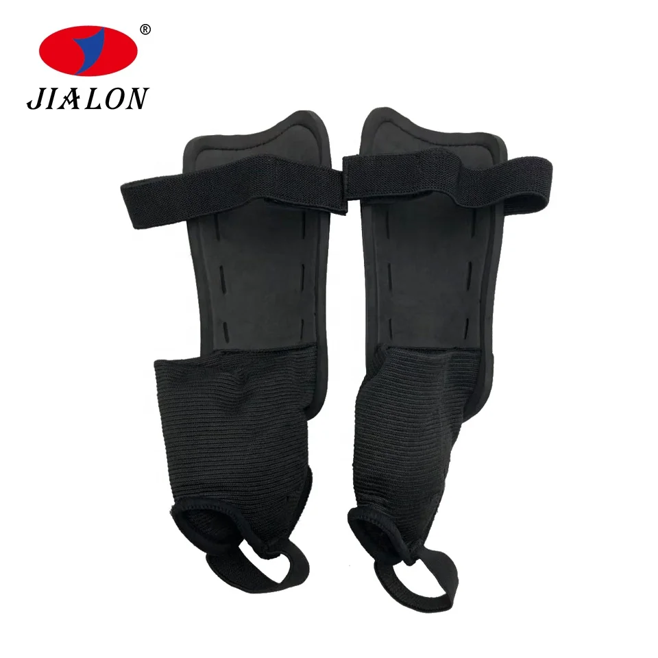 High Quality Custom Elastic Straps Soccer Football Shin Guards With Ankle Sock