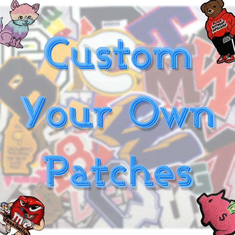 Personalizados Parches Bordados Para De Ropa Embroidered Services Custom Letters Logo Embroidery Patches