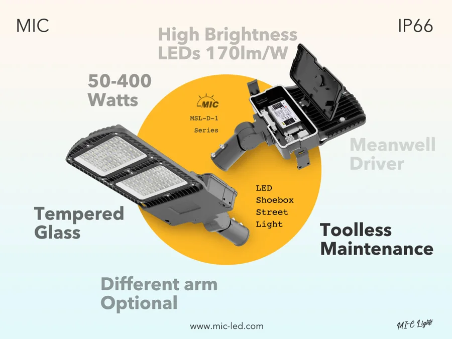 Etl Dlc Certification Good Quality street light 5year Warranty Ip66 Parking Lot Outdoor 50watt Led Street Lights
