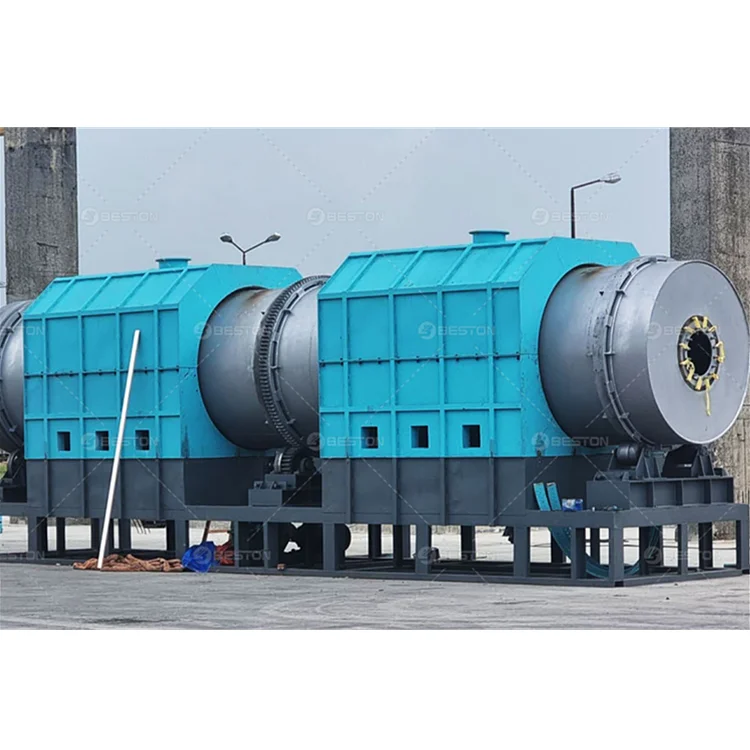 Beston Group Wood Chips Charcoal Making Machine Continuous Rotary Wood Sawdust Carbonization Furnace to BBQ