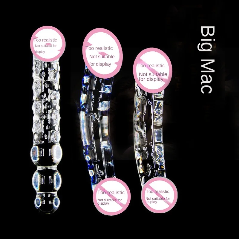 Glass Big glass dildo anal plug for men and women butt plug back yard expansion masturbation device factory wholesale