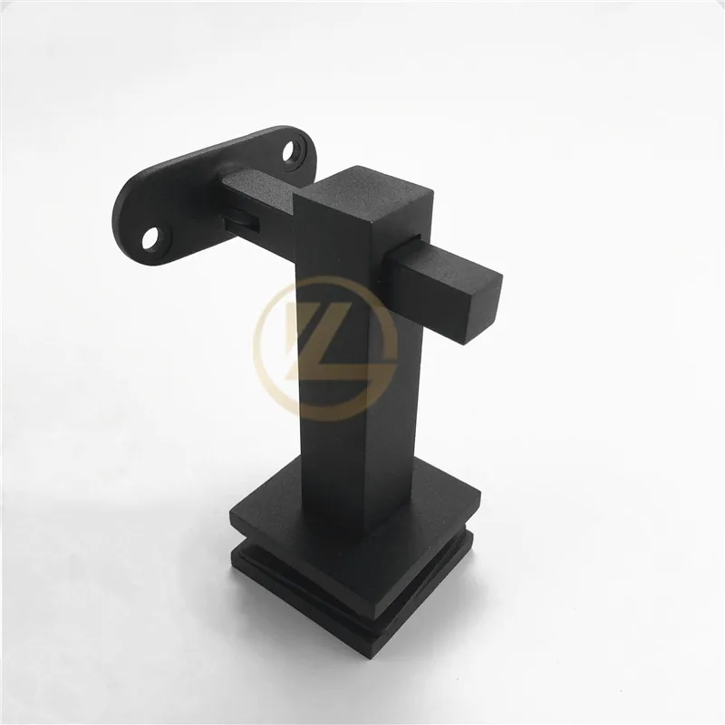 Y L Stainless Steel black 304 or 316  Bracket,Flat square Tube Pipe Support For Staircase