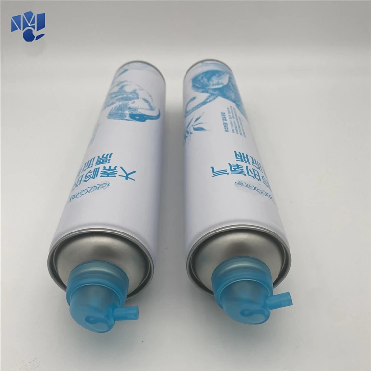Empty 500 100 600ml black and gold tin hair spray gas air freshener threaded pump aerosol cans trade wholesale 65*200mm
