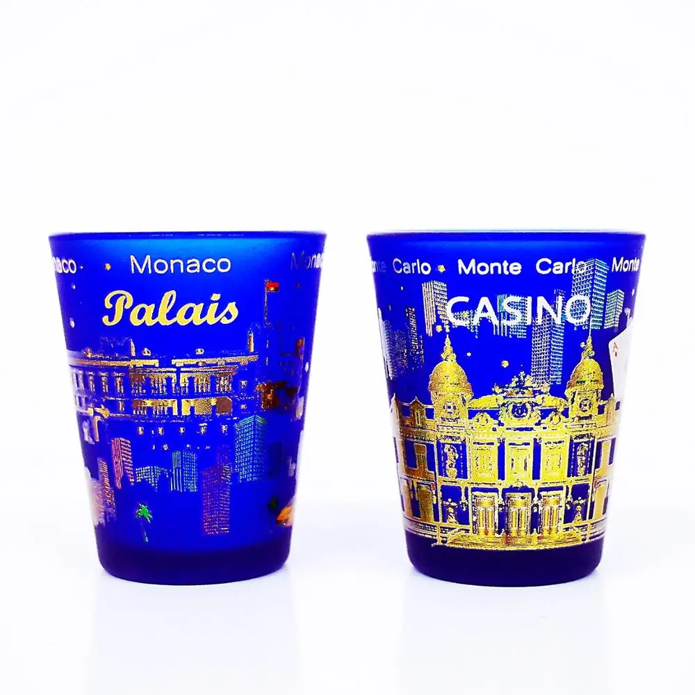 1oz Tequila whisky custom print logo sublimation shot glass