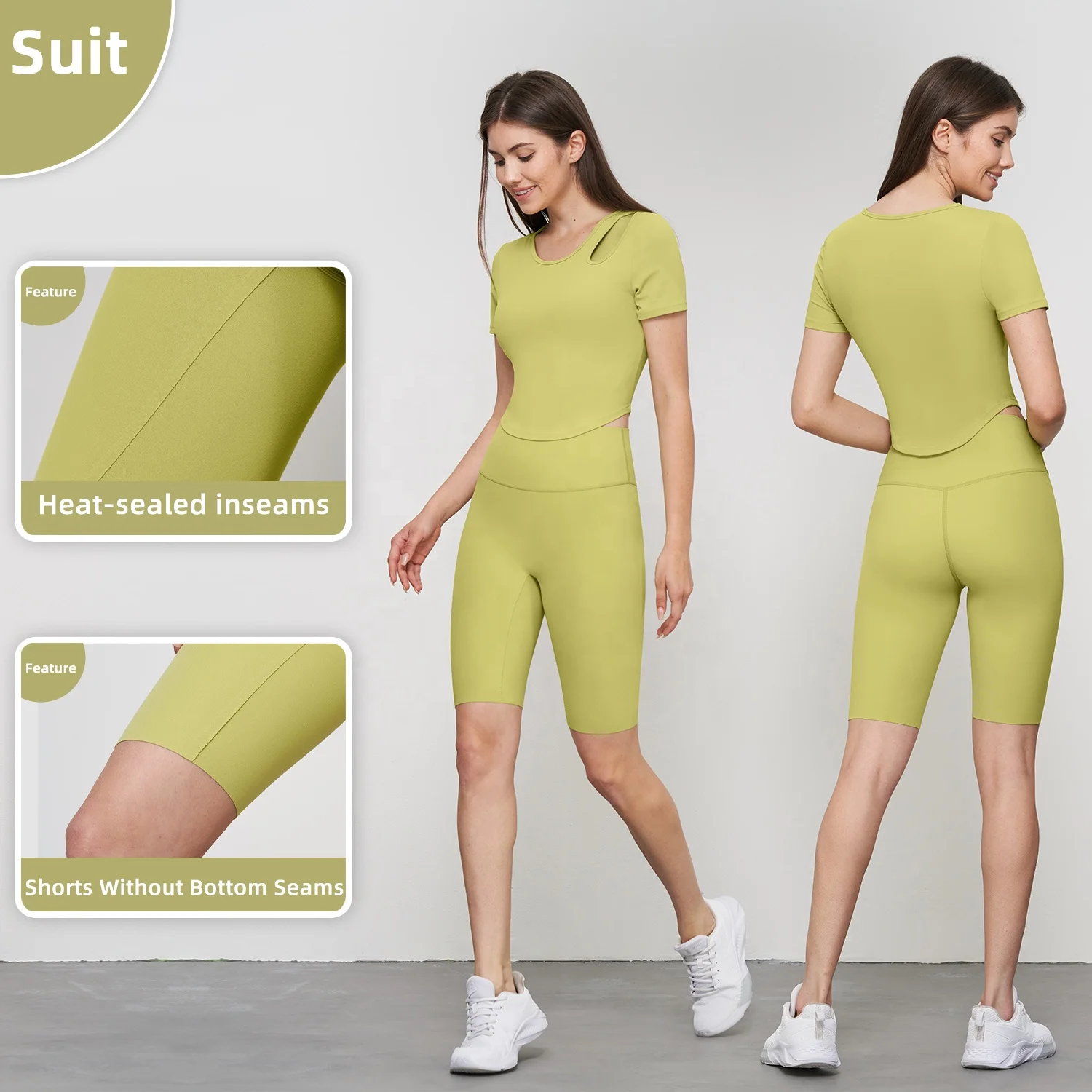 Soft Inseam Tummy Control Women Biker Shorts Custom Sports Fitness One Size Fits All Yoga Leggings