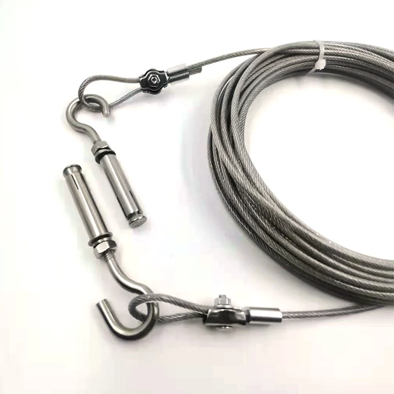 Hot sales 304 Indoor stainless steel retractable clothesline blacony stainless steel clothesline rope