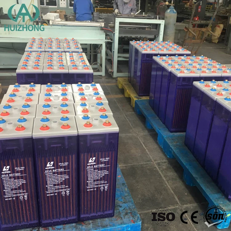 Утопленные свинцово-кислотные аккумуляторы серии OPzS, 2 в, 3000 Ач