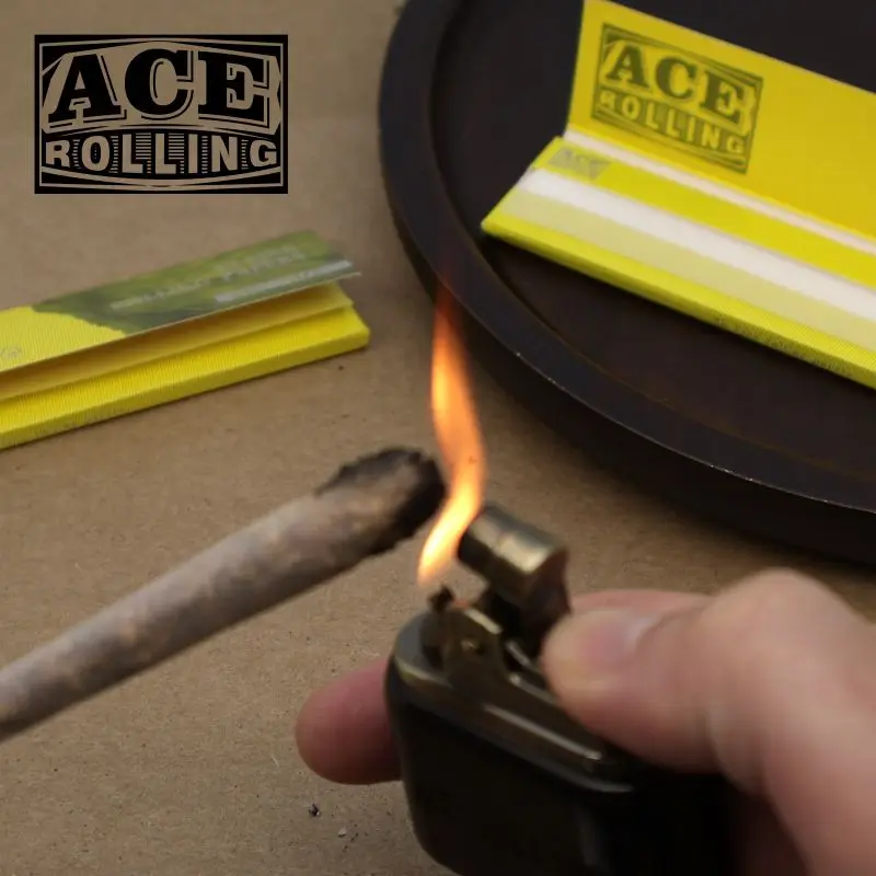 Wholesale Slow Burning 100% Natural Arabic Gum Unblenched  Wood Pulp Brown Rolling Paper Kingsize  Smoking Rolling Paper