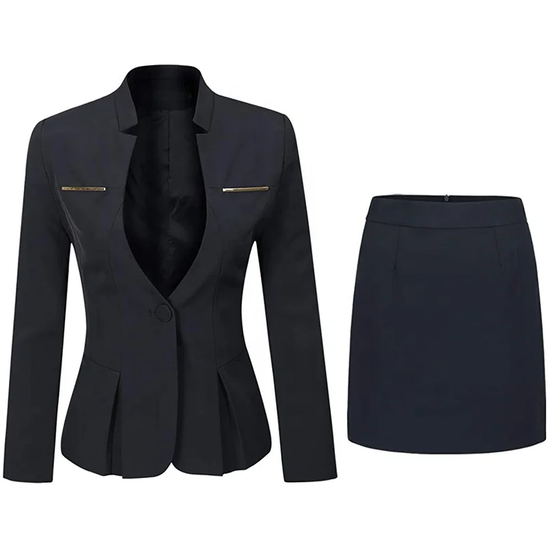 Womens Official Skirt Suits Professional Attire Office Blazer Work Pants Bridal Pantsuit Korean Clothes Business Suit