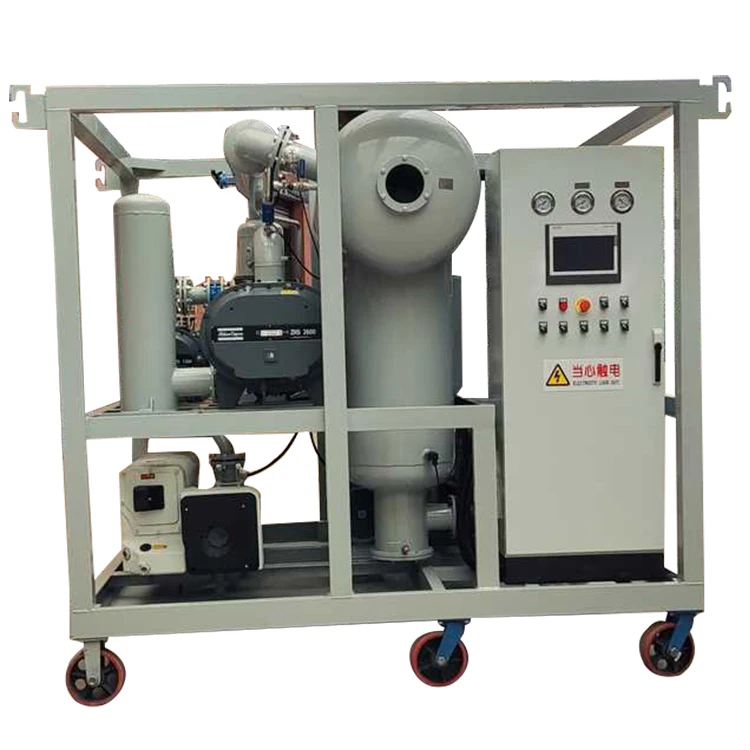 Huazheng Oil Dehydration Cleaning Plant transformer oil purification  vacuum dehydrator oil purifier for transformer