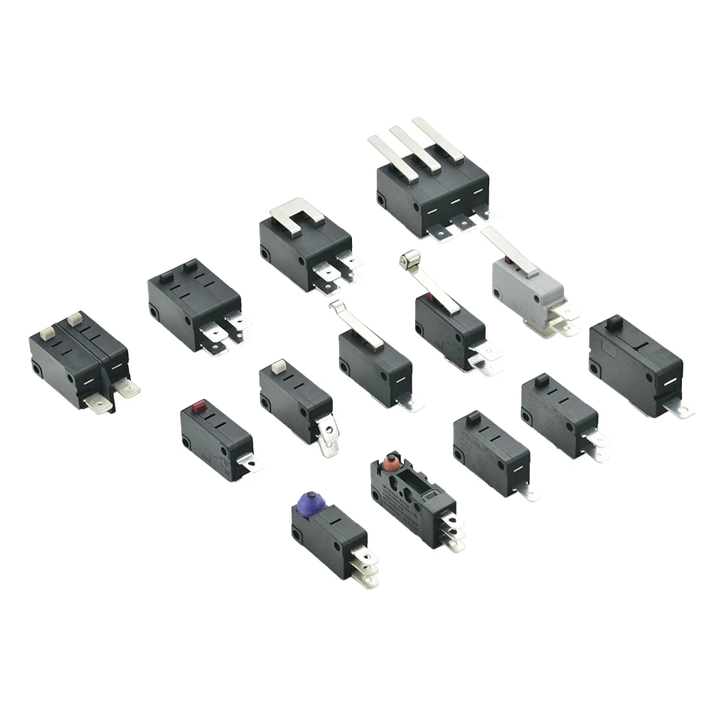 16A 30A Power Tool Switch Limit Push 2/3 Pins 125V On Off Blade Endstop Microswich Small Micro Limit Switch